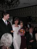 walking down the aisle with mom and my son